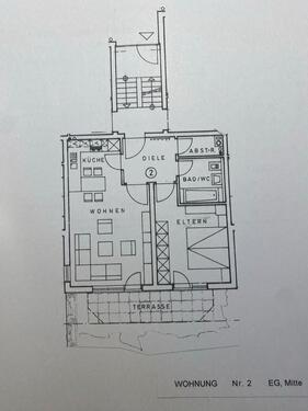 Foto - 2 Zimmer Erdgeschoßwohnung zur Miete in Lehrensteinsfeld