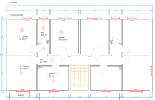 Foto - Moderne 3-Zimmer-Wohnung mit Balkon in ruhiger Lage