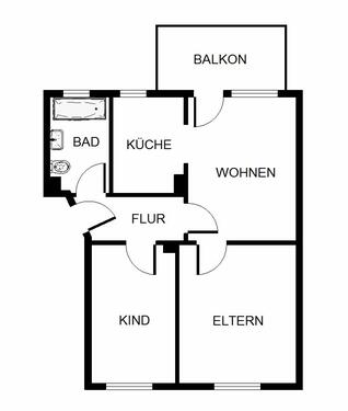 Foto - Demnächst frei! 3-Zimmer-Wohnung in Gelsenkirchen Scholven