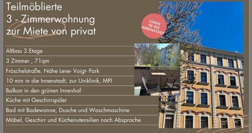 Foto - 3 Zimmer Wohnung Reudnitz Leipzig Nähe Lene Voigt Park