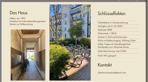 Foto - 3 Zimmer Etagenwohnung zur Miete in Leipzig