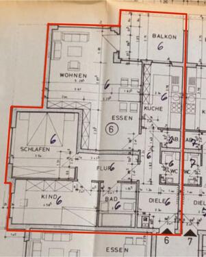 Foto - Sanierte 3,5 Zimmer Whg. - optional mit Garage