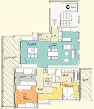 Foto - Etagenwohnung in Frankfurt am Main zur Miete