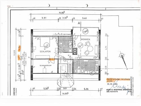 Foto - frisch sanierte 2-Zimmer-Einliegerwohnung m. EBK u. Balkon