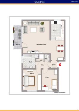 Foto - 3 Zimmer Etagenwohnung zum Kaufen in Oberhausen-Rheinhausen