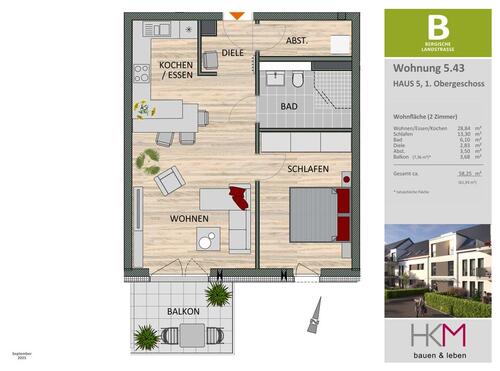 Foto - 2 Zimmer Etagenwohnung zur Miete in Leverkusen