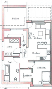 Foto - Moderne Obergeschosswohnung mit Balkon in ruhiger Lage – Löningen