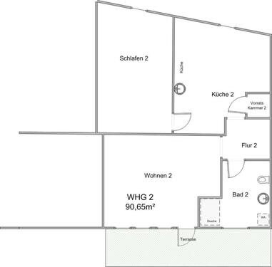 Foto - Zu Vermieten eine Sanierte 2 Zimmer Wohnung in Hungen- Nonnenroth