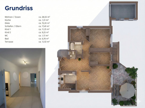 Foto - Einfamilienhaus in Vechta zur gewerblichen Anmietung auf Zeit