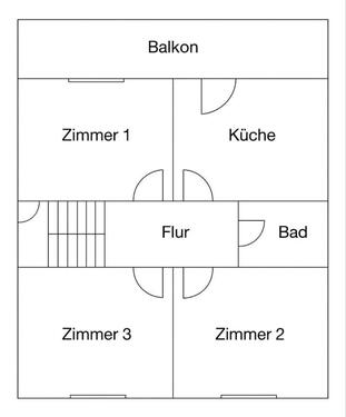 Foto - Helle 3-Zimmer-Wohnung in Werneck