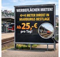 Werbefläche mieten Bestlage Marburg