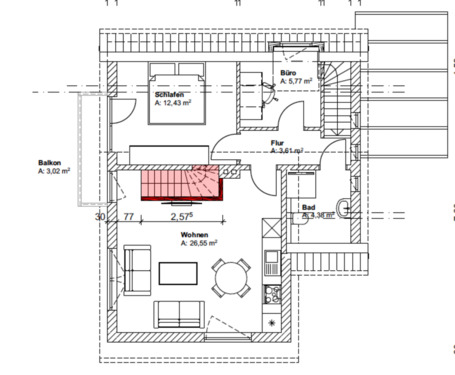 Foto - 3 Zimmer Dachgeschoßwohnung zur Miete in Langwedel