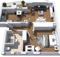 2-Zimmerwohnung in Herne Horsthausen mit großer Wohnküche und Balkon