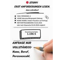 Gaggenau:86 m² | Kaltmiete 946 € | Max. 4 P. | KRITERIEN BEACHTEN