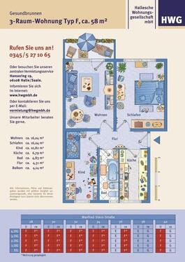 Foto - 3 Zimmer Etagenwohnung in Halle (Saale)