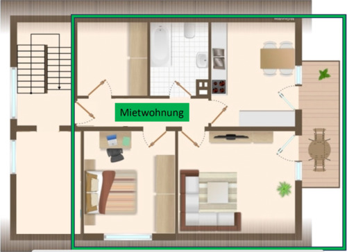 Foto - Etagenwohnung in Bramsche zur Miete
