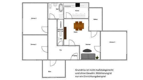 Foto - Sanierte 5-Zi-Whg, Südbalkon, EBK, TG, zentral, ruhig, WG-geeign.