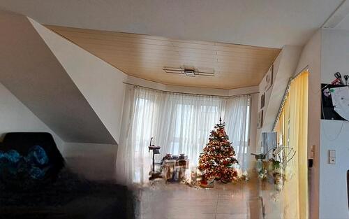 Foto - 3 ZKB Wohnung 80qm mit Tageslichtbad ,Küche Blick zur Kalmit