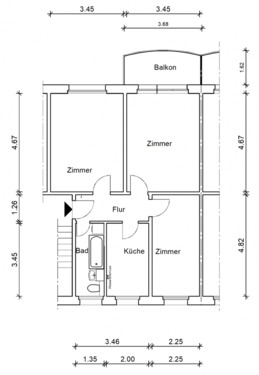 Foto - 3 Zimmer Etagenwohnung in Aschersleben