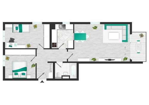 Foto - 3 Zimmer Etagenwohnung zur Miete in Wilsdruff