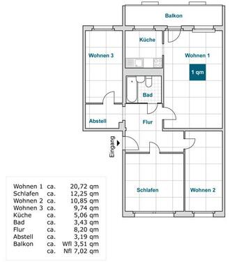 Foto - 4 Zimmer Etagenwohnung zur Miete in Dresden