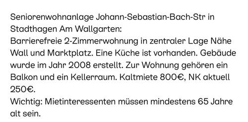 Foto - Seniorenwohnanlage 2.ZKB 62qm Stadthagen