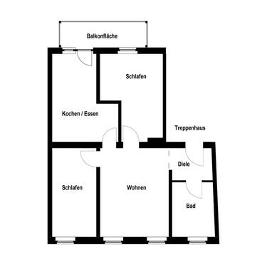 Foto - Charmante Altbauwohnung im 1.OG mit Balkon und idealer Anbindung
