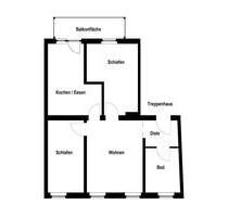 Charmante Altbauwohnung im 1.OG mit Balkon und idealer Anbindung - Mönchengladbach West