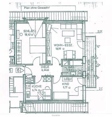 Foto - 2 Zimmer Dachgeschoßwohnung zum Kaufen in Schwabach
