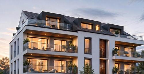 Foto - 2 Zimmerwohnung 45qm Neubau 1.OG Balkon KFW40 QNG ab 1% Zinsen