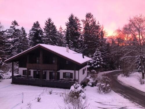 Foto - Winterurlaub in Bayern - Ferienhaus mit Sauna und Kaminofen