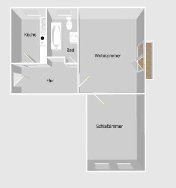 Foto - 2 Zimmer Etagenwohnung zum Kaufen in Wernigerode