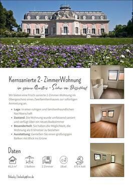 Foto - kernsanierte Mietwohnung - 870,00&nbsp;EUR Kaltmiete, ca.&nbsp; 66,50&nbsp;m&sup2;