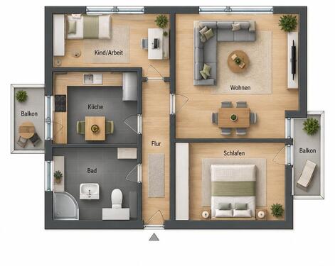 Foto - 3 Zimmer Etagenwohnung zur Miete in Höxter