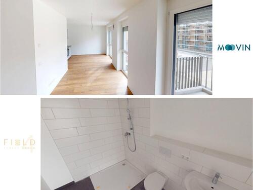 Foto - Großzügige 2-Zimmer-Wohnung mit EBK und BALKON im Neubauquartier FIELD 4