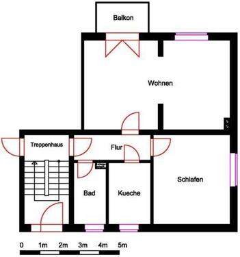 Foto - Etagenwohnung in Nordhausen zur Miete