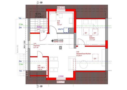 Foto - Erstbezug - Moderne DG-Wohnung mit Einbauküche - 55 m²
