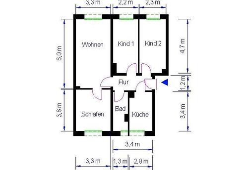Foto - 4 Zimmer Erdgeschoßwohnung zur Miete in Calvörde