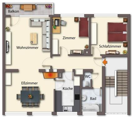 Foto - Schöne kernsanierte großzügige 4 Zimmer Wohnung in zentraler Wohn