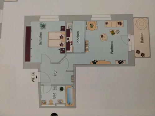 Foto - 2-Raum Wohnung mit Aufzug - 330,00 EUR Kaltmiete,