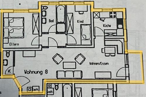 Foto - 3 Zimmerwohnung in Crailsheim (zentrumsnah)