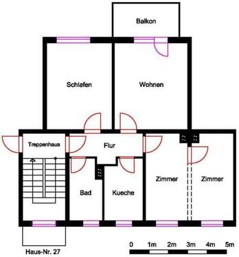 Foto - Etagenwohnung in Bleicherode zur Miete