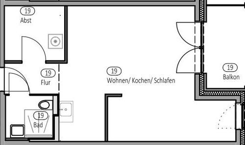 Foto - 1 Zimmer Etagenwohnung in Rinteln