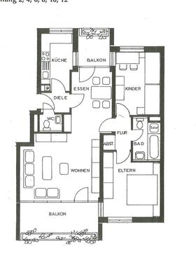 Foto - 3,5 Zimmer, Appartmentwhg. sonnendurchflutet, 90qm, 4. OG Aufzug