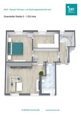 Foto - Etagenwohnung zur Miete in Borna