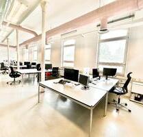 Loftige offene Arbeitsplätze in der Kreativfabrik Stuttgart