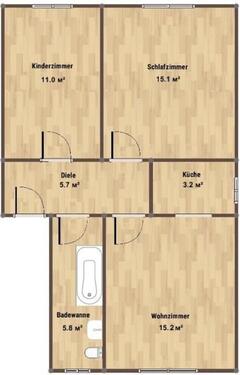 Foto - 3-Zimmer-Wohnung in Hagen-Haspe – 56 m²