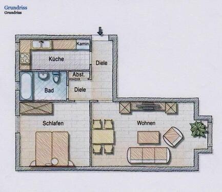 Foto - Erdgeschoßwohnung in Köln zur Miete