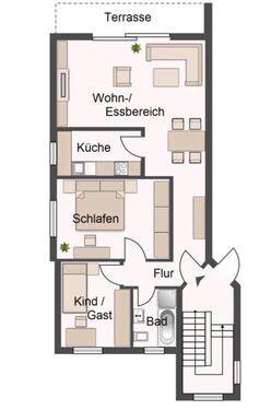 Foto - 3 Zimmer Erdgeschoßwohnung zur Miete in Gütersloh