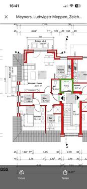 Foto - 2 Zimmer Dachgeschoßwohnung zur Miete in Klein Berßen